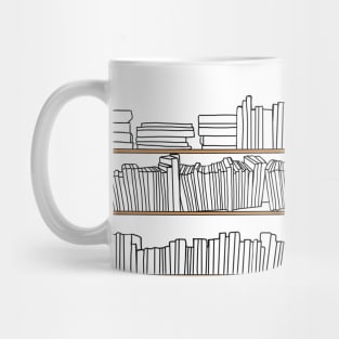 bibliothèque bien remplie Mug